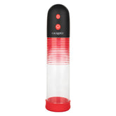 Optimum Series Big Man’s Rechargeable EZ Pump with Clear Cylinder and Red Silicone Base PUMPS Male Electric